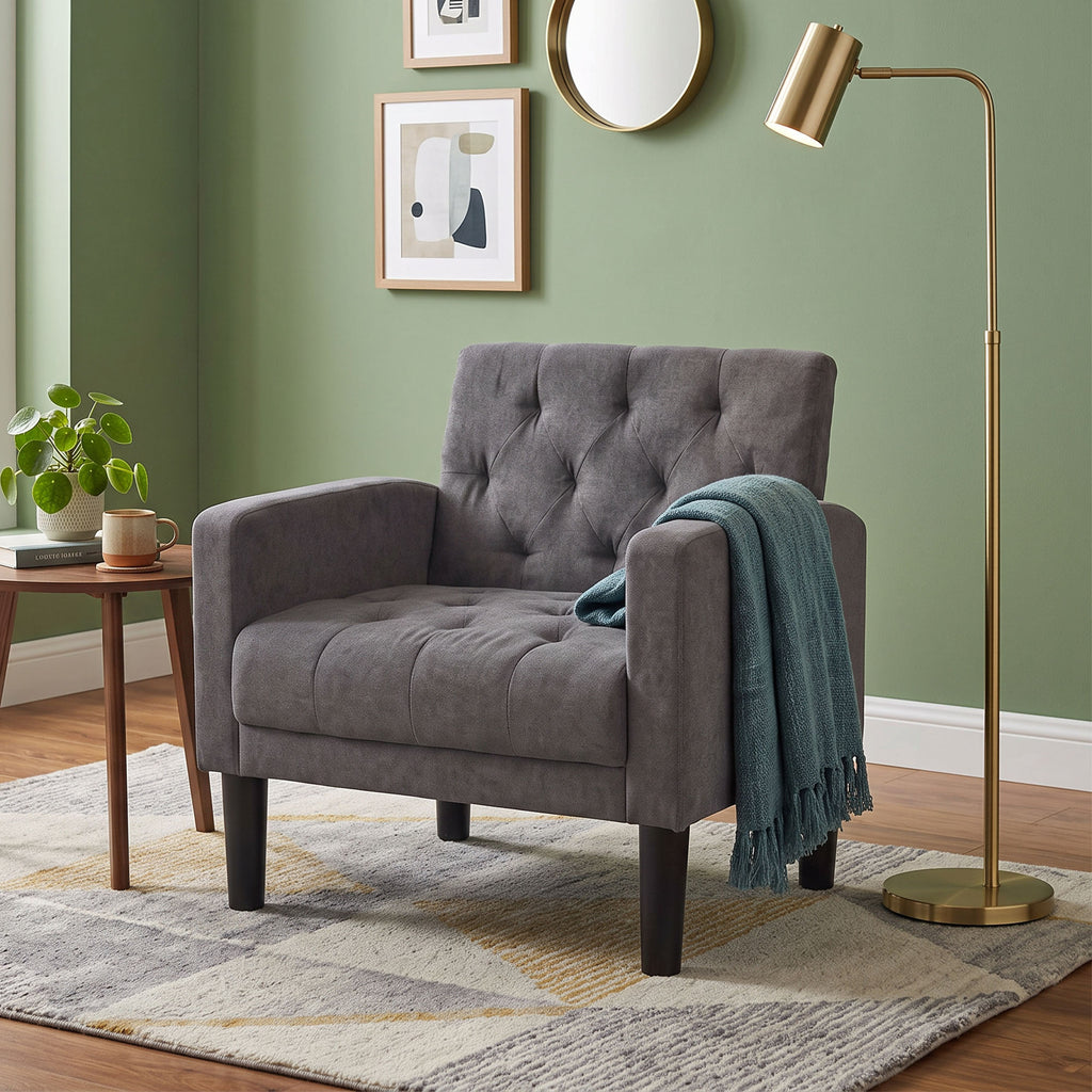 JIASTING Living Room Accent Chair, Upholstered Armchair for Bedroom, Office, Dorm