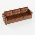 CHYMSUN  88" Faux Leather Couch w/USB Charging, 3-Seater Leather Living Room Sofa