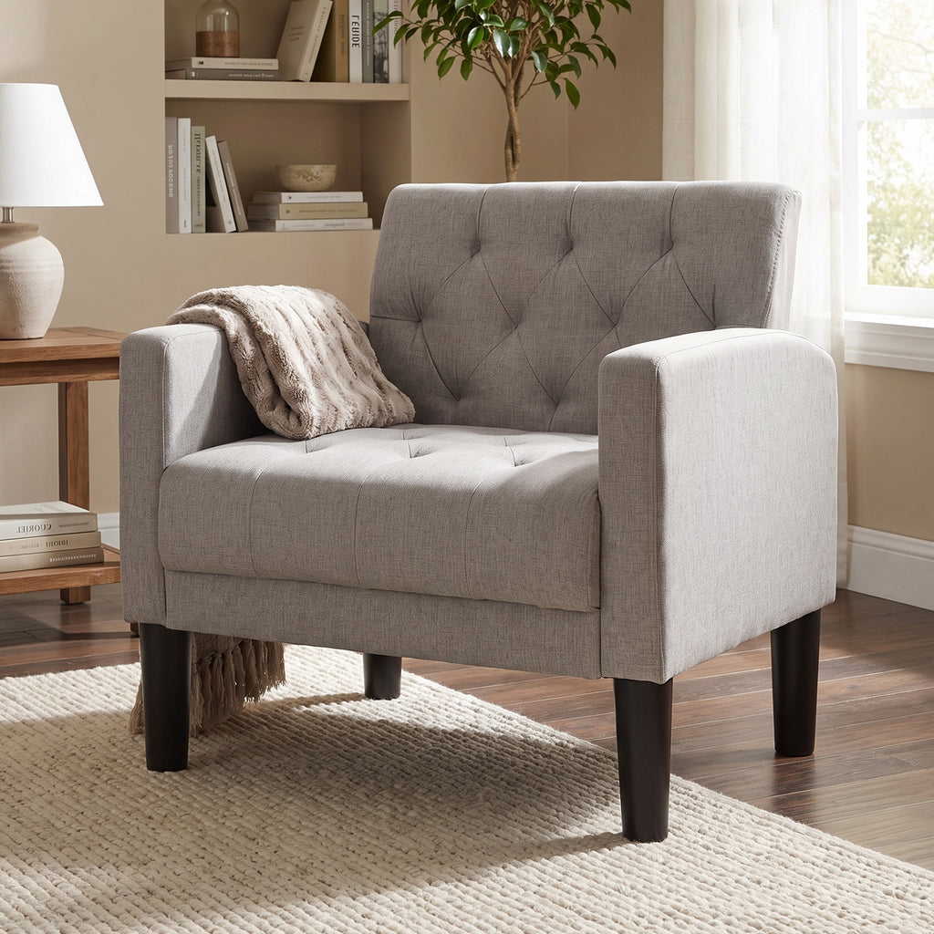 JIASTING Living Room Accent Chair, Upholstered Armchair for Bedroom, Office, Dorm