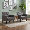 JIASTING Living Room Accent Chairs Set of 2, Upholstered Armchairs for Bedroom, Dorm