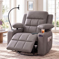 AODAILIHB  Power Swivel Rocker Recliner Chair Nursery w/ Motorized Adjustable Armrests Gentle Rocking M1 M2 Memory Remote Control Nursing Glider w/ Storage Pockets Cup Phone Holder for Breastfeeding Living Room