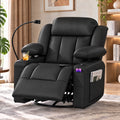 AODAILIHB Power Swivel Recliner Chair w/ Motorized Adjustable Armrests,320° Swivel Gentle Rocking M1 M2 Memory Remote Control Nursing Glider w/ Storage Pockets Cup Phone Holder for Breastfeeding Living Room