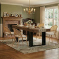 TYBOATLE Extendable Dining Table Set for 4, 5 Piece Dinner Table Set