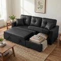 TYBOATLE Convertible Sofa Bed Couch with Reversible Storage Chaise