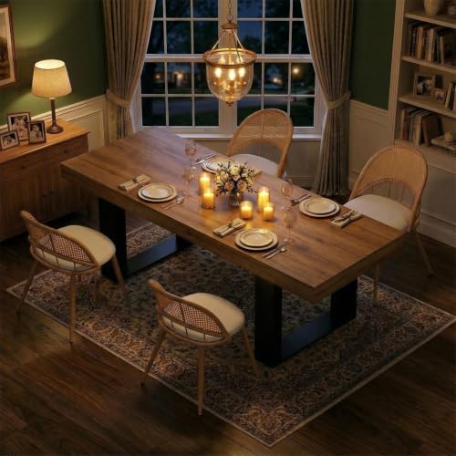 TYBOATLE Extendable Dining Table Set for 4, 5 Piece Dinner Table Set