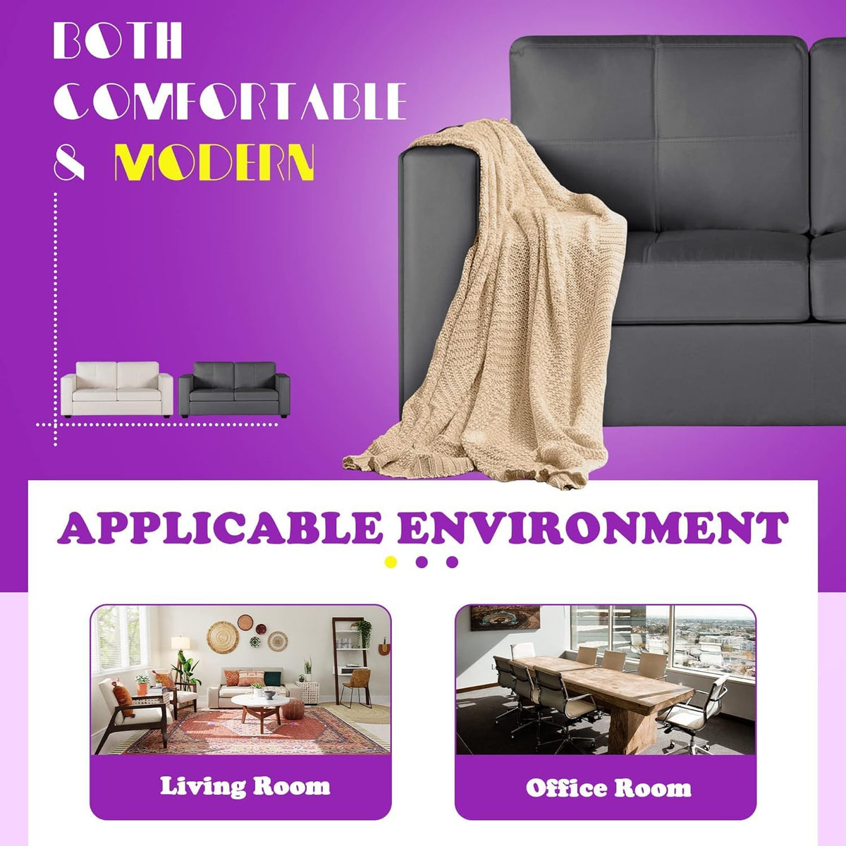 TYBOATLE 65" Small Couches for Bedroom, Modern Tufted Comfy Loveseat
