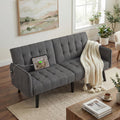 TYBOATLE 65'' Convertible Futon Sofa Bed with USB, Small Couch for Living Room